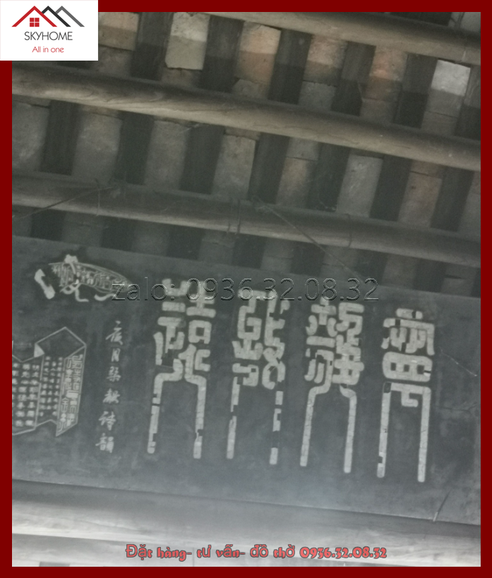 Hoành phi phòng thờ chữ Ninh- tĩnh- chí- viễn